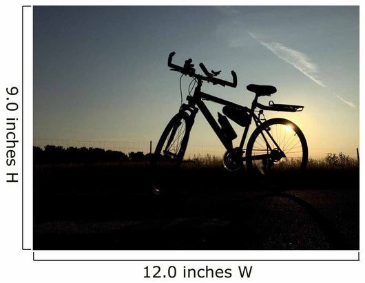 Trekkingfahrrad im Abendlicht Wall Mural