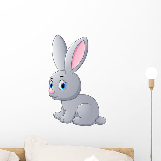 Cute rabbit cartoon Wall Decal