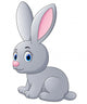 Cute rabbit cartoon Wall Decal