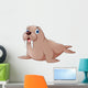 Cartoon walrus Wall Decal