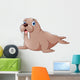 Cartoon walrus Wall Decal