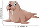 Cartoon walrus Wall Decal