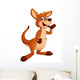 Cute Kangaroo Cartoon Wall Decal