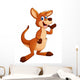 Cute Kangaroo Cartoon Wall Decal