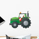 Green Farm Tractor Wall Decal