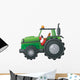 Green Farm Tractor Wall Decal