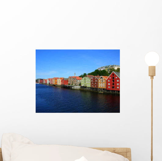 Old Houses Trondheim Wall Decal