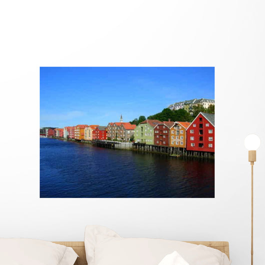 Old Houses Trondheim Wall Decal