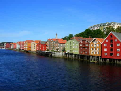 Old Houses Trondheim Wall Decal