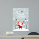 Santa and bullfinches Wall Mural