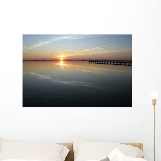 Sunset Lake Wall Decal