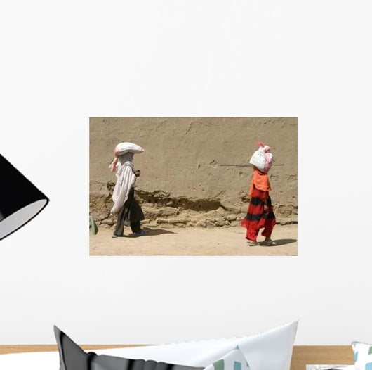 Walk Afghan Children Kabul Wall Decal