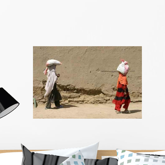 Walk Afghan Children Kabul Wall Decal