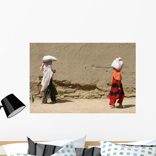 Walk Afghan Children Kabul Wall Decal