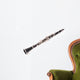 Clarinet on white Wall Decal