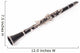 Clarinet on white Wall Decal