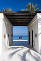 Beautiful Modern Construction Next to the Beach Wall Mural