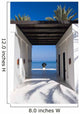 Beautiful Modern Construction Next to the Beach Wall Mural