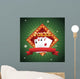 cards of poker icon. Casino and las vegas theme. Colorful design. Vector illustration Wall Mural