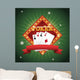 cards of poker icon. Casino and las vegas theme. Colorful design. Vector illustration Wall Mural