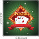 cards of poker icon. Casino and las vegas theme. Colorful design. Vector illustration Wall Mural
