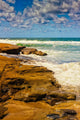 Waves Splashing Rocks Wall Decal