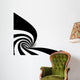 Abstract spiral Wall Decal