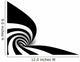 Abstract spiral Wall Decal
