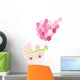 Baby Girl Stroller Balloons Wall Decal