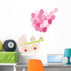 Baby Girl Stroller Balloons Wall Decal