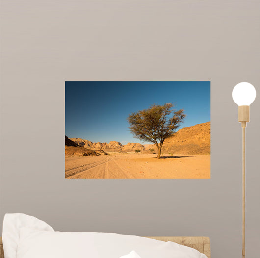 Dry Desert and Tree Wall Decal Design 1
