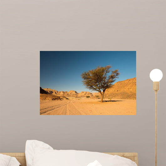 Dry Desert and Tree Wall Decal Design 1