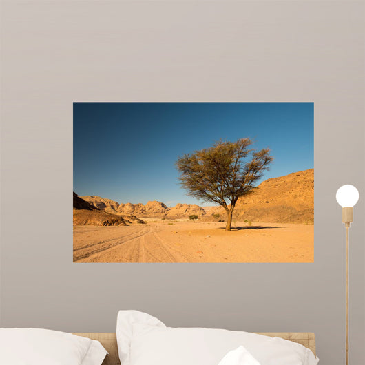 Dry Desert and Tree Wall Decal Design 1