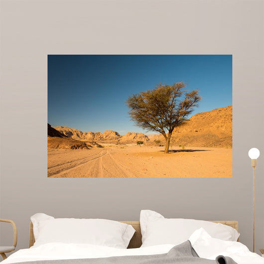 Dry Desert and Tree Wall Decal Design 1