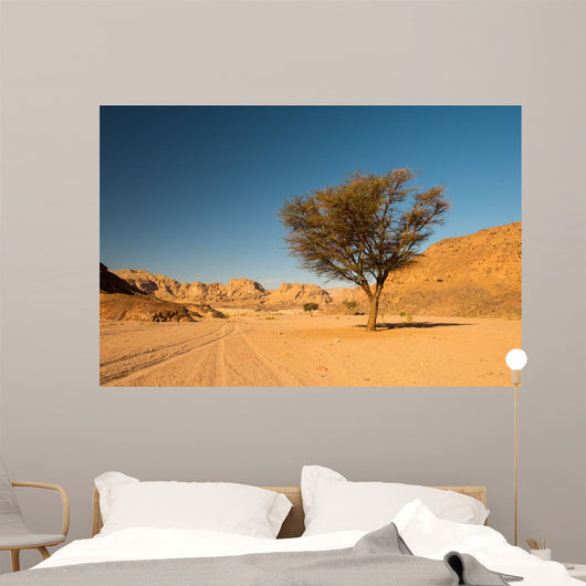 Dry Desert and Tree Wall Decal Design 1