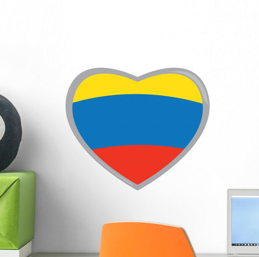 Isolated Colombian flag Wall Decal