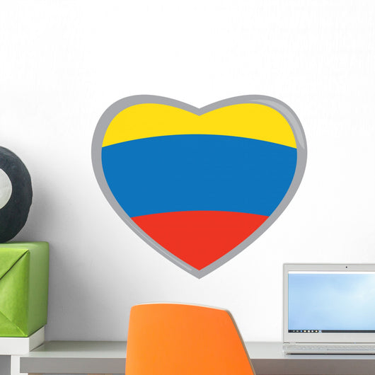 Isolated Colombian flag Wall Decal