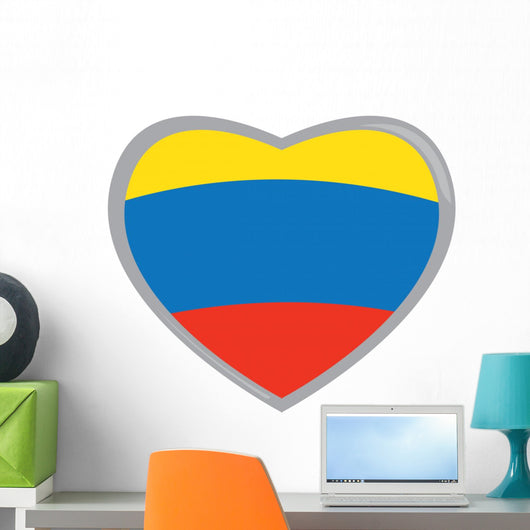 Isolated Colombian flag Wall Decal