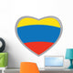 Isolated Colombian flag Wall Decal