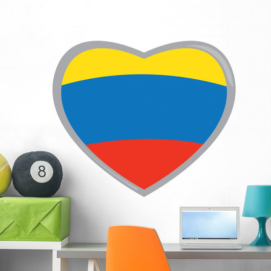 Isolated Colombian flag Wall Decal