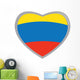 Isolated Colombian flag Wall Decal