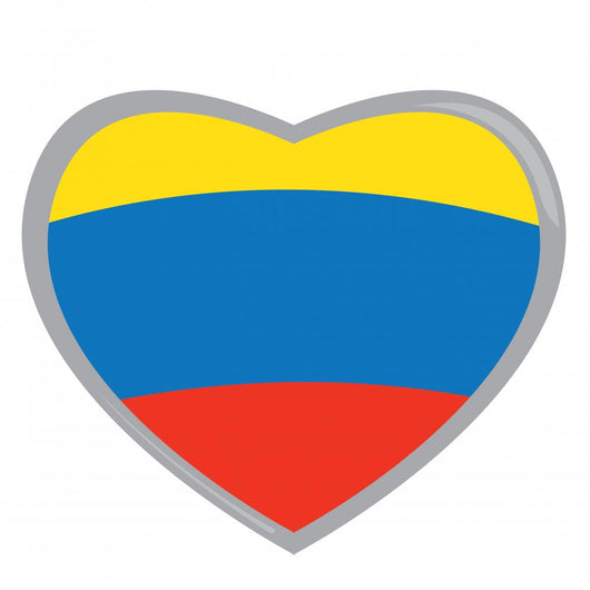 Isolated Colombian flag Wall Decal