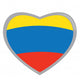 Isolated Colombian flag Wall Decal