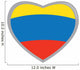 Isolated Colombian flag Wall Decal