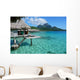 Bungalow stilts Wall Mural