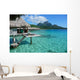 Bungalow stilts Wall Mural