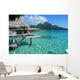 Bungalow stilts Wall Mural