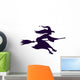 Broomstick Riding Halloween Witch Wall Decal