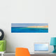 Panorama with Yellow Seashore Wall Decal