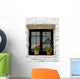 Tiny White Window Wall Mural